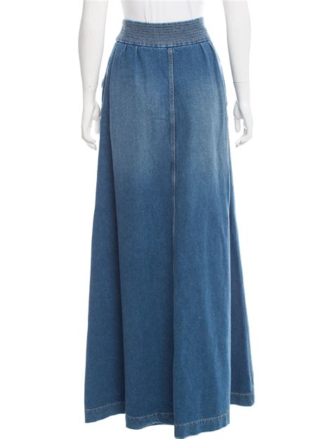 chole denim maxi skirt